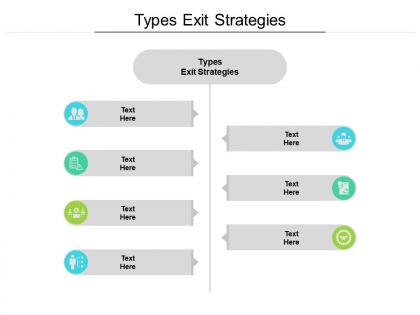 Types exit strategies ppt powerpoint presentation infographic template gridlines cpb