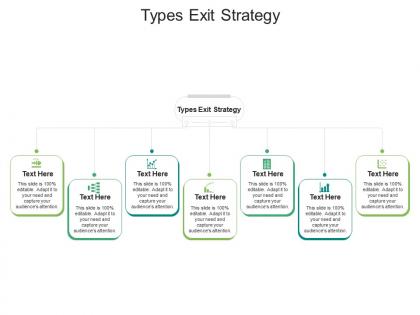 Types exit strategy ppt powerpoint presentation infographics smartart cpb