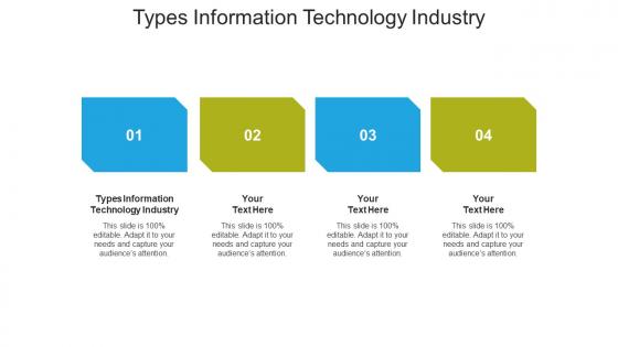 Types information technology industry ppt powerpoint presentation templates cpb