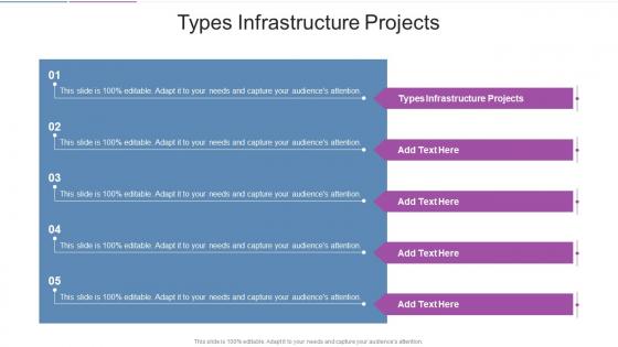 Types Infrastructure Projects In Powerpoint And Google Slides Cpb
