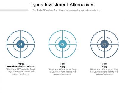 Types investment alternatives ppt powerpoint presentation professional themes cpb