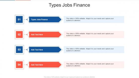 Types Jobs Finance In Powerpoint And Google Slides Cpb
