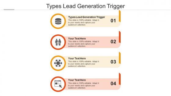 Types lead generation trigger ppt powerpoint presentation inspiration introduction cpb