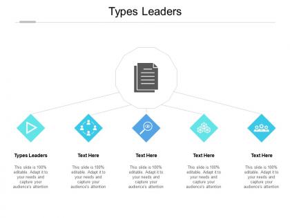 Types leaders ppt powerpoint presentation infographic template shapes cpb