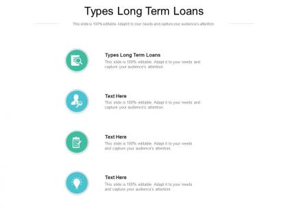 Types long term loans ppt powerpoint presentation gallery influencers cpb