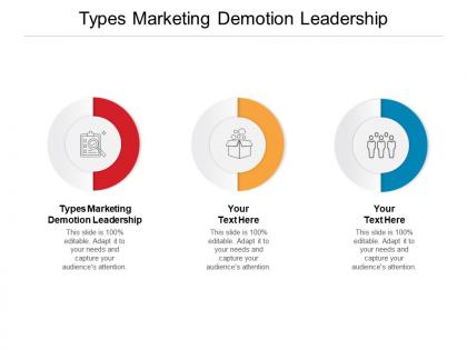 Types marketing demotion leadership ppt powerpoint presentation inspiration show cpb