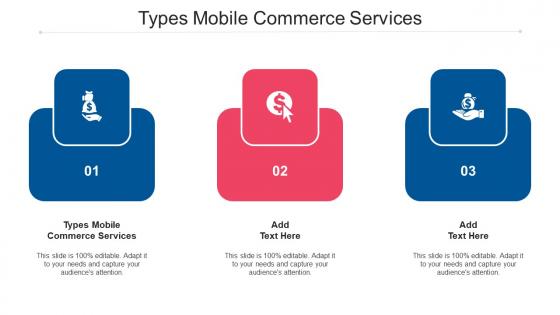 Types Mobile Commerce Services Ppt Powerpoint Presentation File Samples Cpb