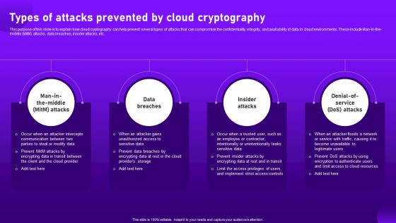Types Of Attacks Prevented By Cloud Cryptography Cloud Cryptography