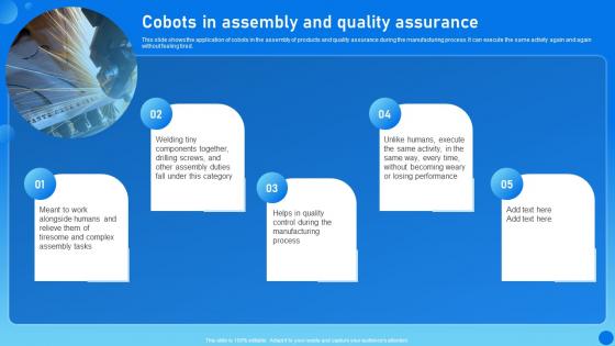 Types Of Cobots IT Cobots In Assembly And Quality Assurance