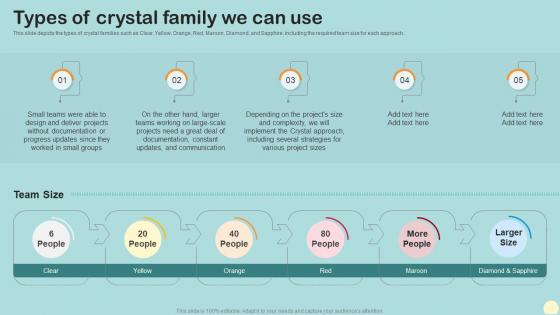 Types Of Crystal Family We Can Use Crystal Agile Framework Ppt Powerpoint Presentation File Show
