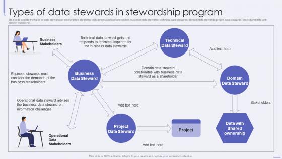Types Of Data Stewards In Stewardship Program Ppt Layouts Icons