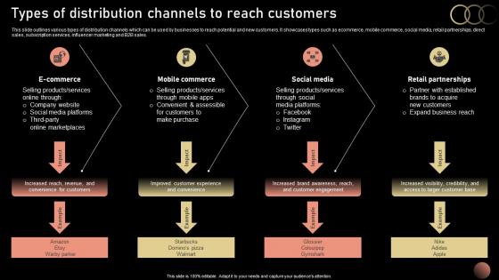 Types Of Distribution Channels To Reach Strategic Plan For Company Growth Strategy SS V