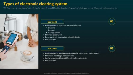 Types Of Electronic Clearing System E Banking Management And Services
