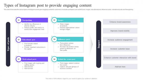 Types Of Instagram Post To Provide Engaging Deploying A Variety Of Marketing Strategy SS V