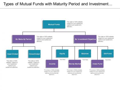 Types of mutual funds with maturity period and investment objectives