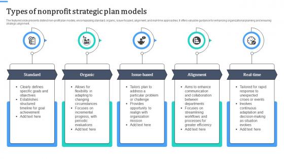 Types Of Nonprofit Strategic Plan Models