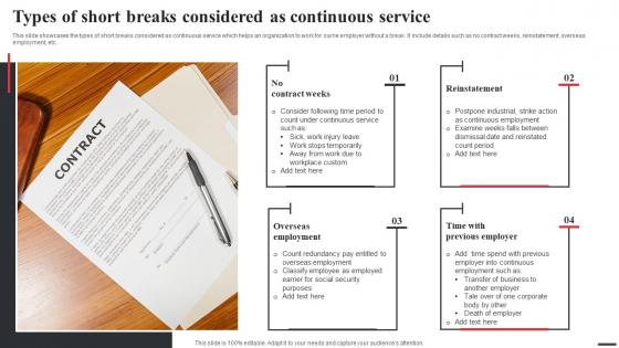 Types Of Short Breaks Considered As Continuous Service