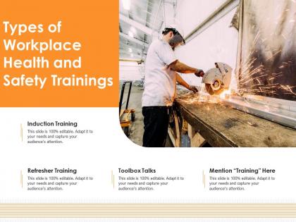 Types of workplace health and safety trainings