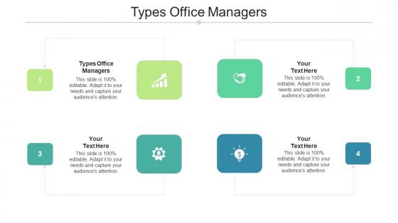 Types Office Managers Ppt Powerpoint Presentation Pictures Deck Cpb