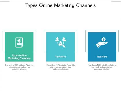 Types online marketing channels ppt powerpoint presentation slides graphics tutorials cpb