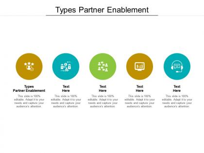 Types partner enablement ppt powerpoint presentation gallery good cpb