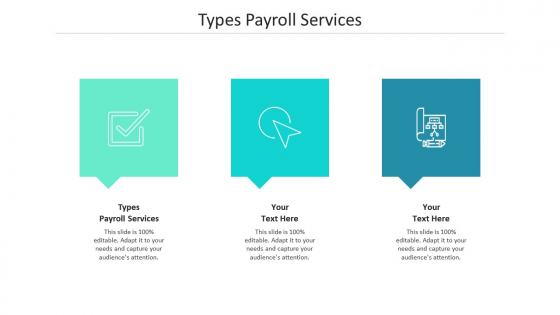 Types payroll services ppt powerpoint presentation professional good cpb