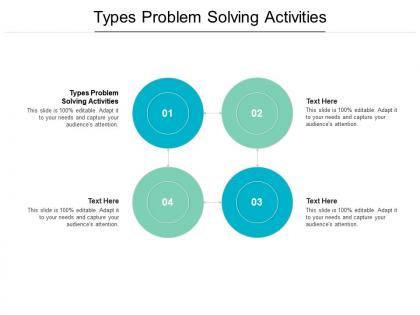 Types problem solving activities ppt powerpoint presentation slides elements cpb