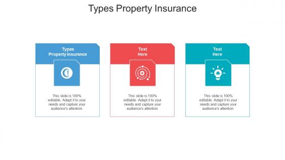 Types property insurance ppt powerpoint presentation professional infographics cpb