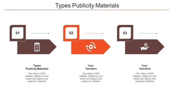 Types Publicity Materials Ppt Powerpoint Presentation Show Gridlines Cpb