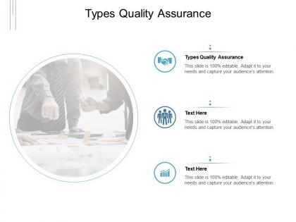 Types quality assurance ppt powerpoint presentation ideas template cpb