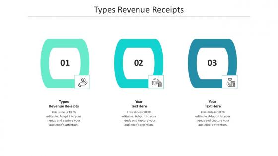 Types revenue receipts ppt powerpoint presentation infographics icons cpb