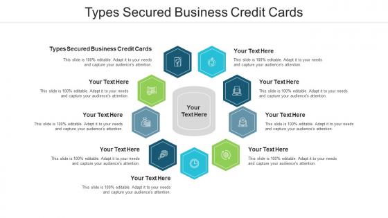 Types secured business credit cards ppt powerpoint presentation infographics format cpb