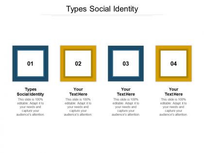 Types social identity ppt powerpoint presentation outline grid cpb