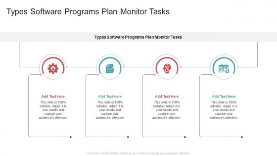 Types Software Programs Plan Monitor Tasks In Powerpoint And Google Slides Cpb