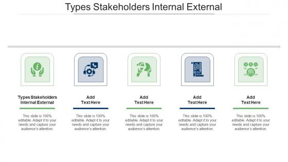Types Stakeholders Internal External Ppt Powerpoint Presentation Diagram Lists Cpb