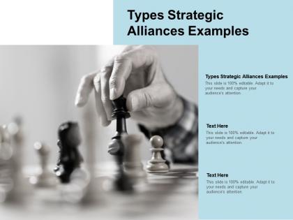 Types strategic alliances examples ppt powerpoint presentation example cpb
