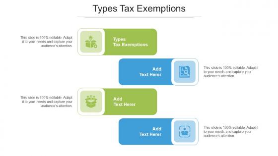 Types Tax Exemptions Ppt Powerpoint Presentation Model Styles Cpb