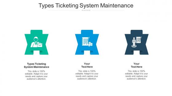 Types ticketing system maintenance ppt powerpoint presentation pictures topics cpb