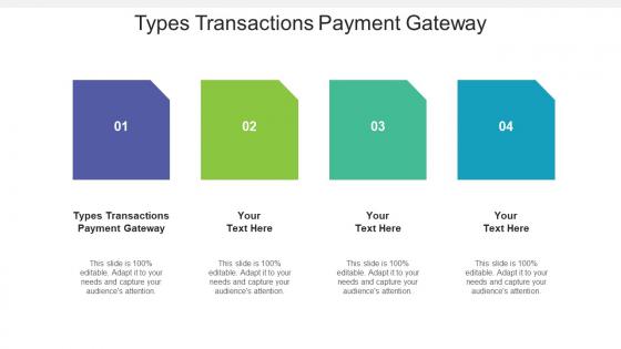 Types transactions payment gateway ppt powerpoint presentation styles slides cpb