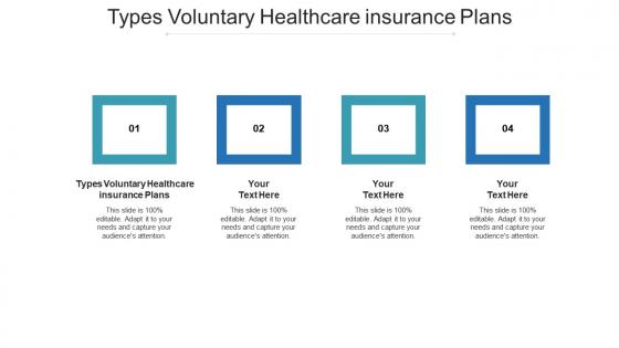 Types voluntary healthcare insurance plans ppt powerpoint presentation ideas elements cpb