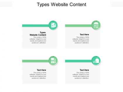 Types website content ppt powerpoint presentation model information cpb