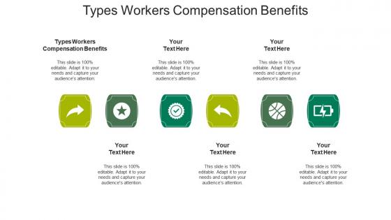 Types workers compensation benefits ppt powerpoint presentation infographic template icons cpb