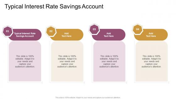 Typical Interest Rate Savings Account In Powerpoint And Google Slides Cpb