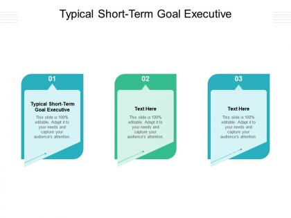 Typical short term goal executive ppt powerpoint presentation visual aids ideas cpb