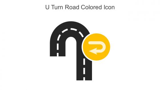 U Turn Road Colored Icon In Powerpoint Pptx Png And Editable Eps Format