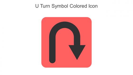 U Turn Symbol Colored Icon In Powerpoint Pptx Png And Editable Eps Format