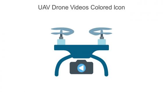 UAV Drone Videos Colored Icon In Powerpoint Pptx Png And Editable Eps Format
