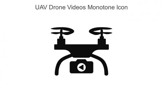 UAV Drone Videos Monotone Icon In Powerpoint Pptx Png And Editable Eps Format