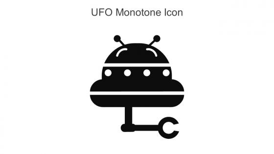 UFO Monotone Icon In Powerpoint Pptx Png And Editable Eps Format