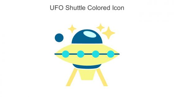 UFO Shuttle Colored Icon In Powerpoint Pptx Png And Editable Eps Format